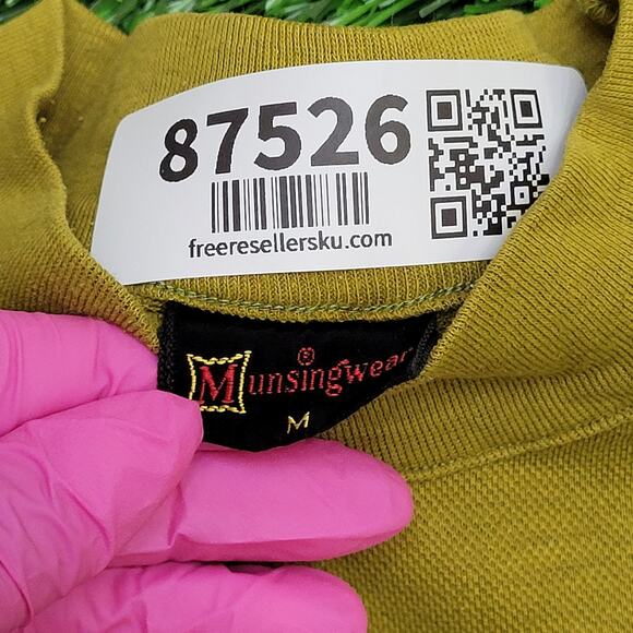 Vintage 90s MunsingWear Blank Shirt XS/S 18x24 Cropped USA - Picture 5 of 11